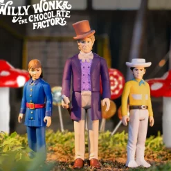 Super7 Willy Wonka & The Chocolate Factory Reaction Figures Wave 01 - Willy Wonka, Violet Beauregarde & Mike Teevee| Willy Wonka & The Chocolate Factory